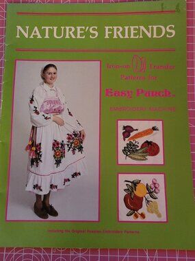 Vintage Natures Friends Iron-on Transfers for Punch Embroidery
